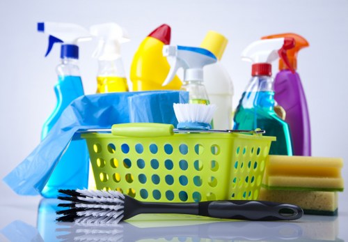 Carpet cleaner sorting recyclable waste in Northwood